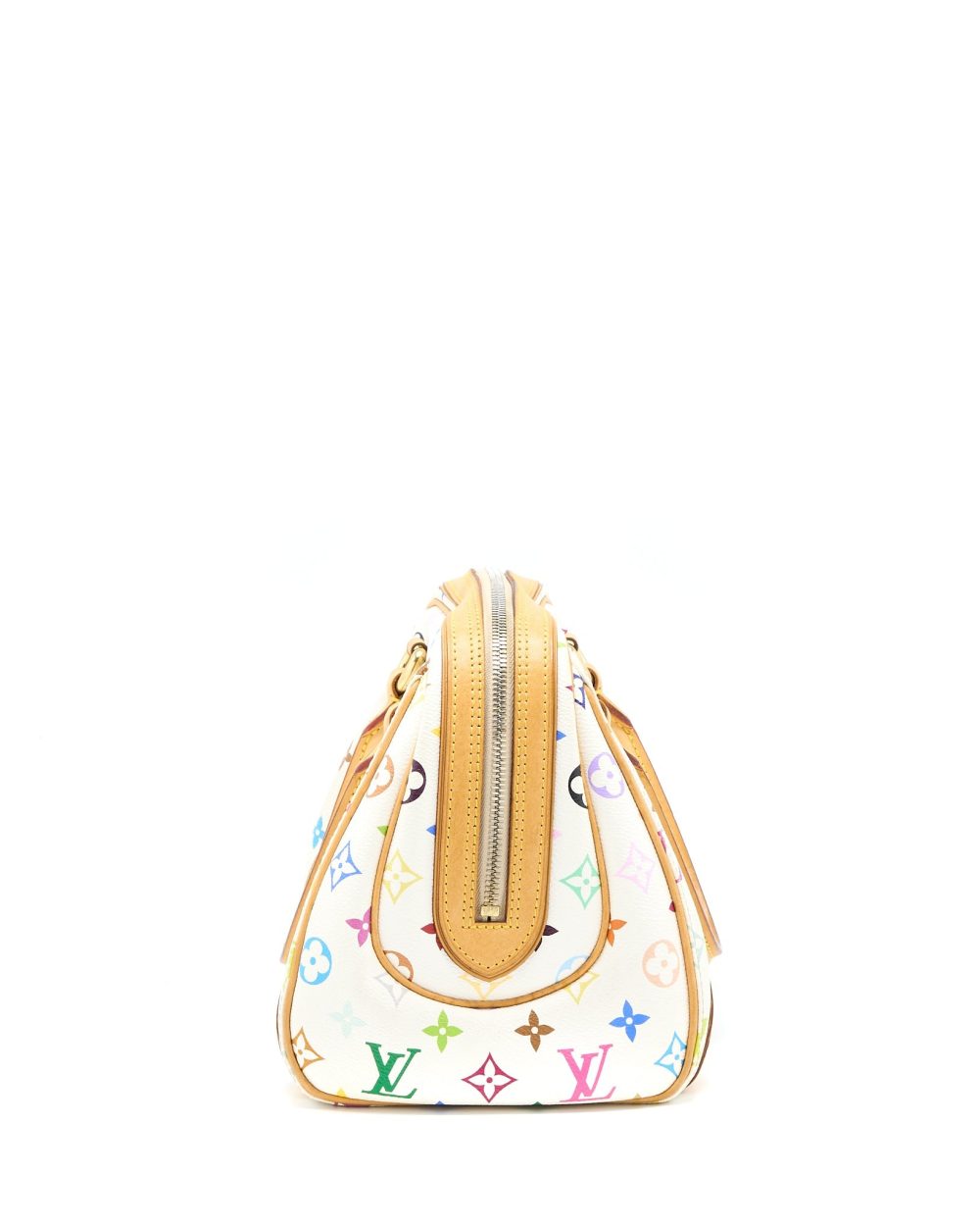 AAA Replica Louis Vuitton LV VINTAGE BOWLING BAG MONOGRAM CANVAS WHITE/MULTICOLOUR GHW