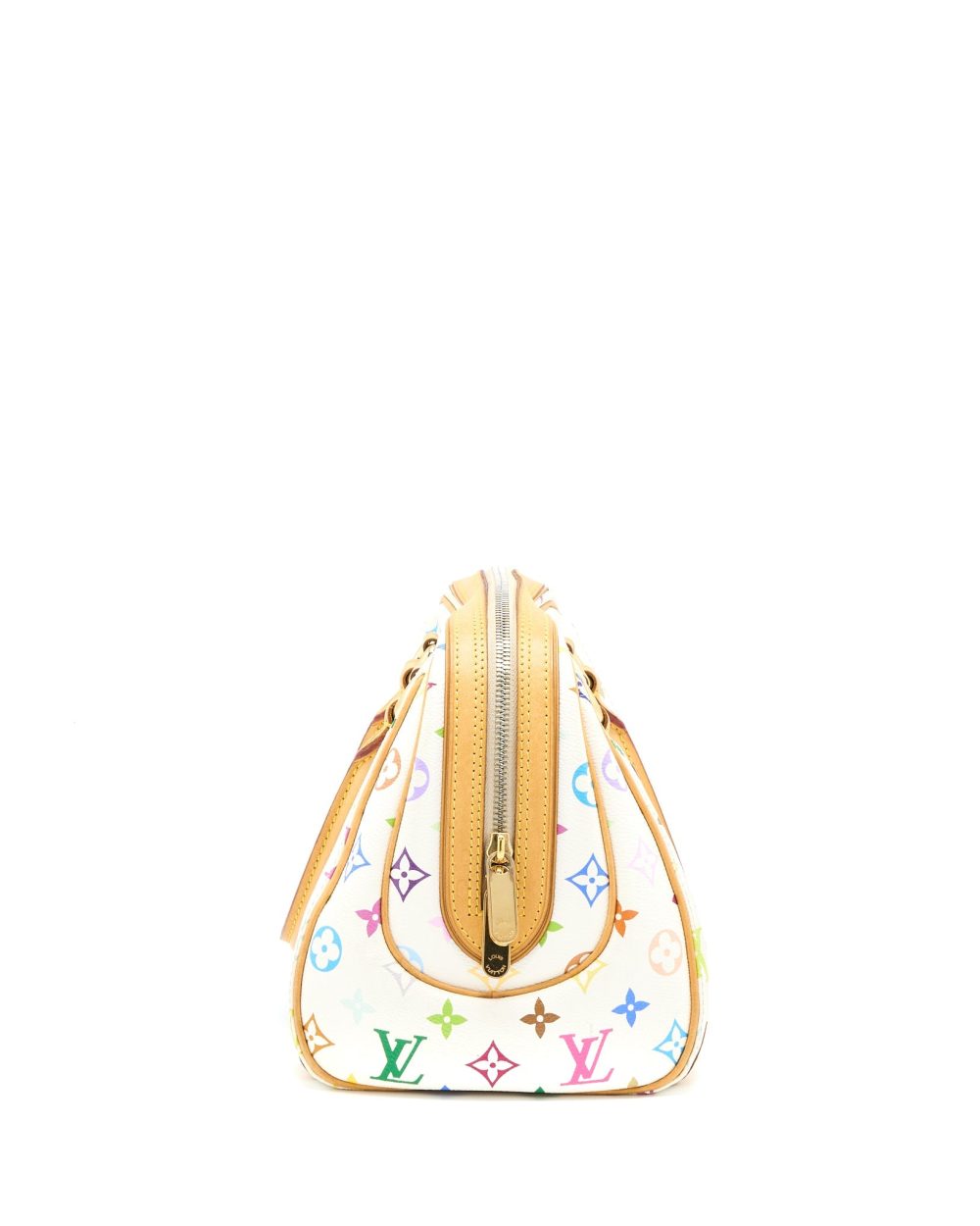 AAA Replica Louis Vuitton LV VINTAGE BOWLING BAG MONOGRAM CANVAS WHITE/MULTICOLOUR GHW