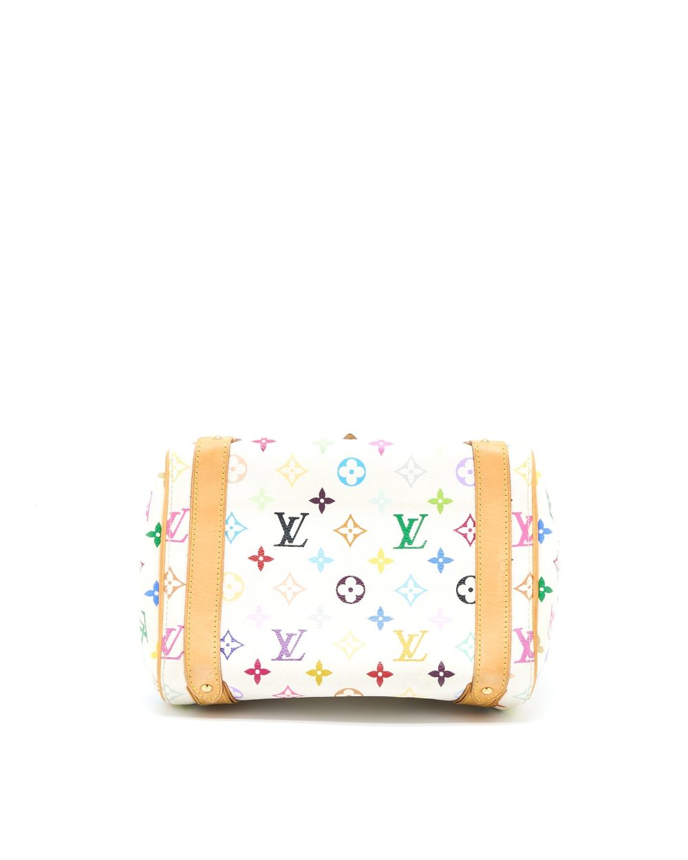 AAA Replica Louis Vuitton LV VINTAGE BOWLING BAG MONOGRAM CANVAS WHITE/MULTICOLOUR GHW