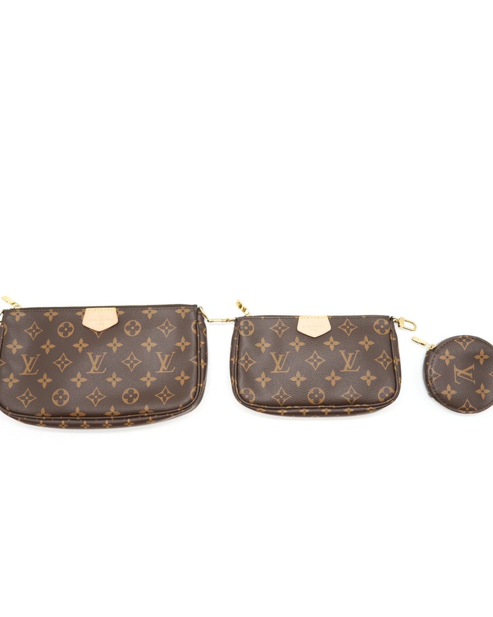 AAA Replica Louis Vuitton LV MULTI POCHETTE ACCESSORIES KHAKI
