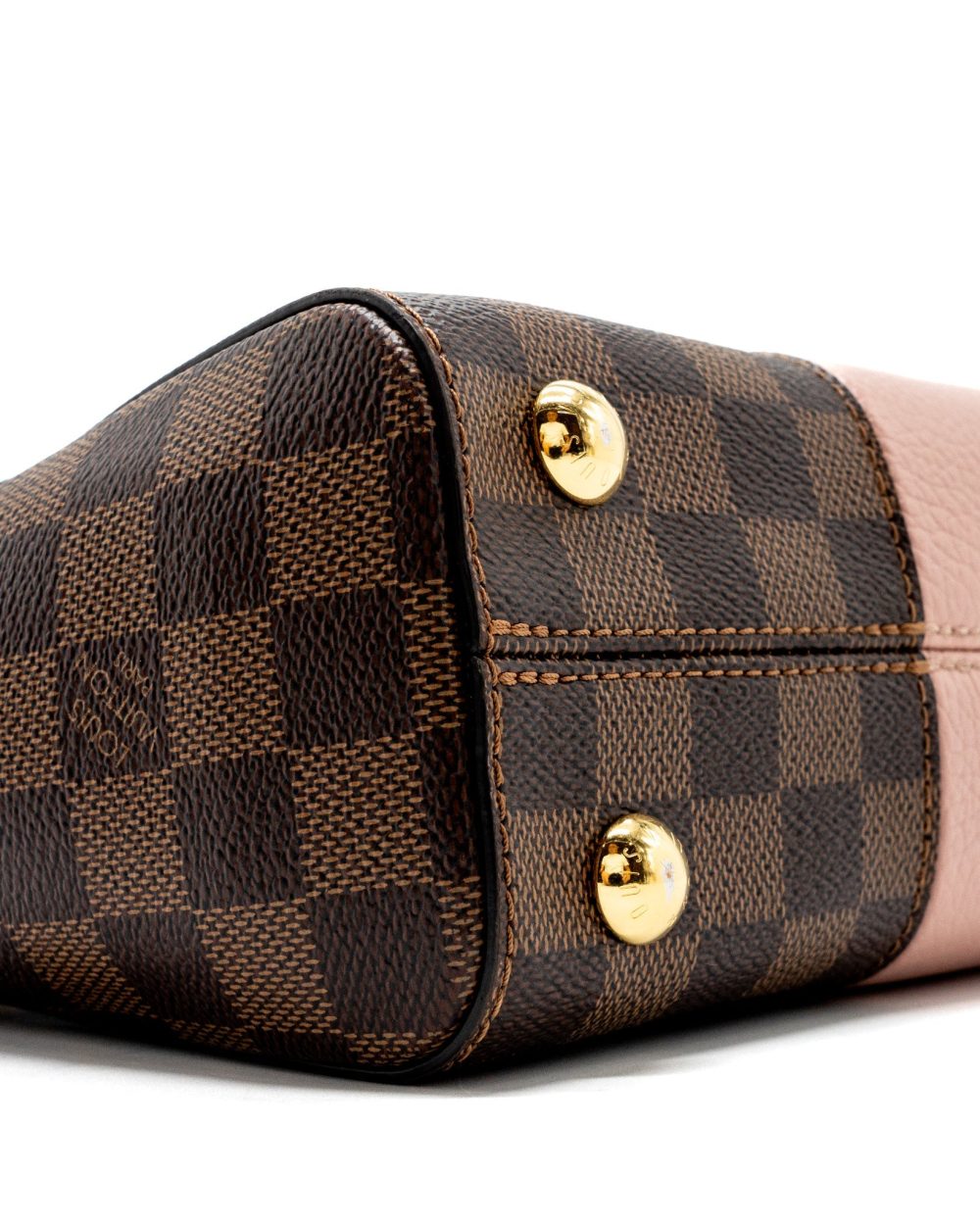 AAA Replica Louis Vuitton LV CLUNY BB DAMIER EBENE/PINK GHW