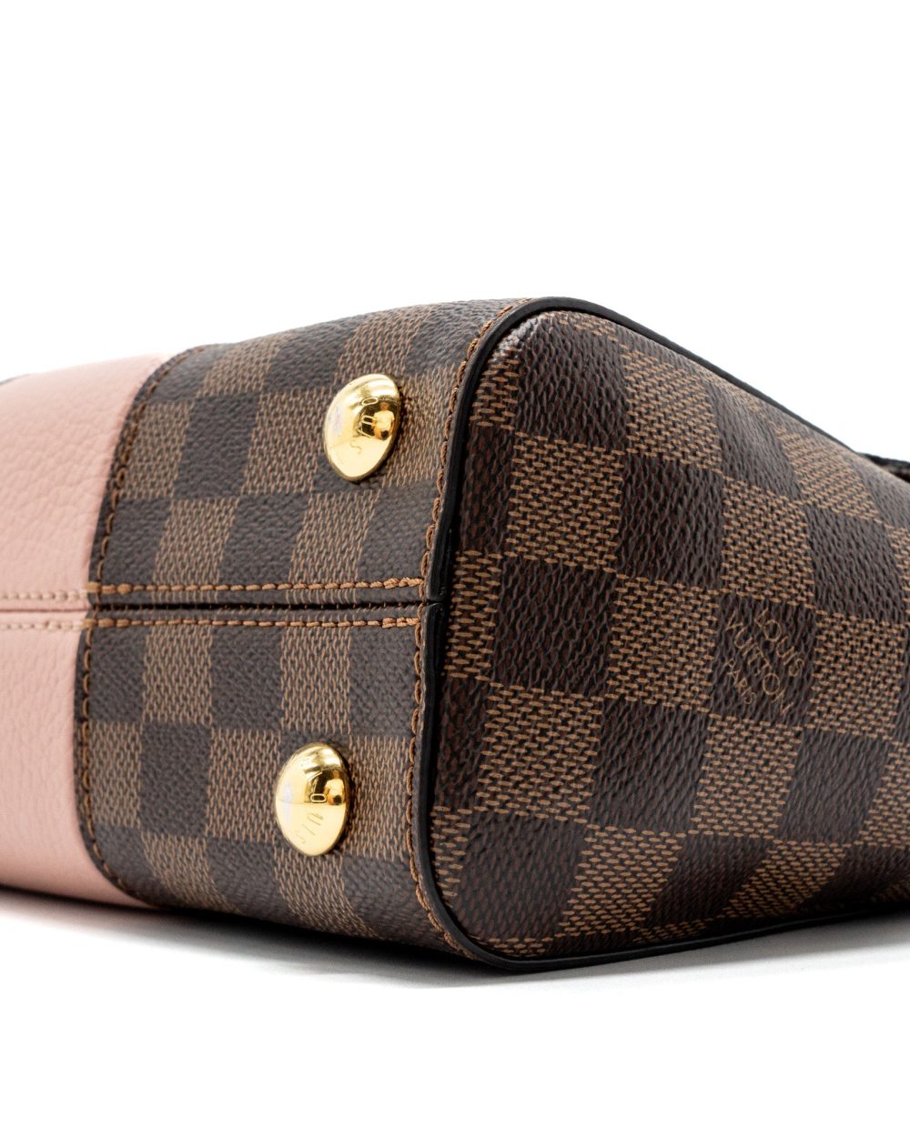 AAA Replica Louis Vuitton LV CLUNY BB DAMIER EBENE/PINK GHW