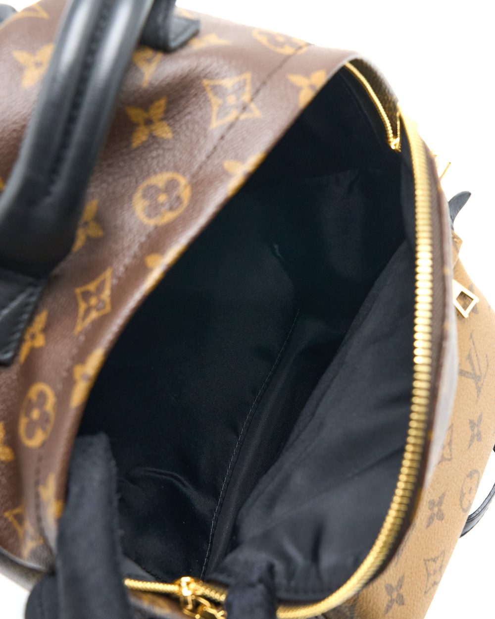 AAA Replica Louis Vuitton LV PALM SPRING BACKPACK PM MONOGRAM REVERSE CANVAS GHW