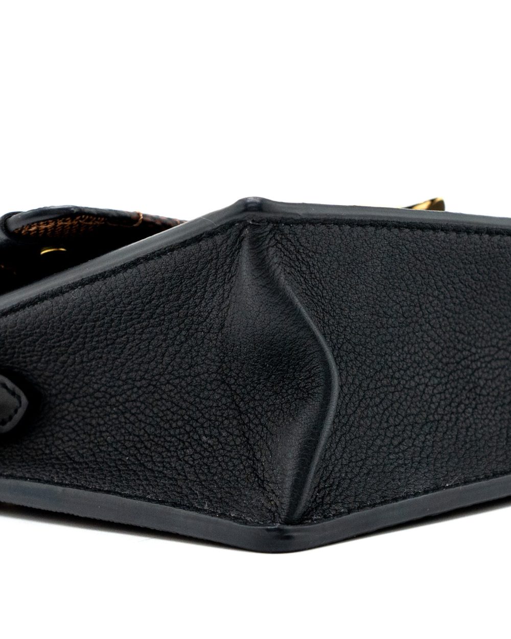 AAA Replica Louis Vuitton LV VAVIN CHAIN WALLET DAMIER EBENE/BLACK GHW (NEW VERSION)