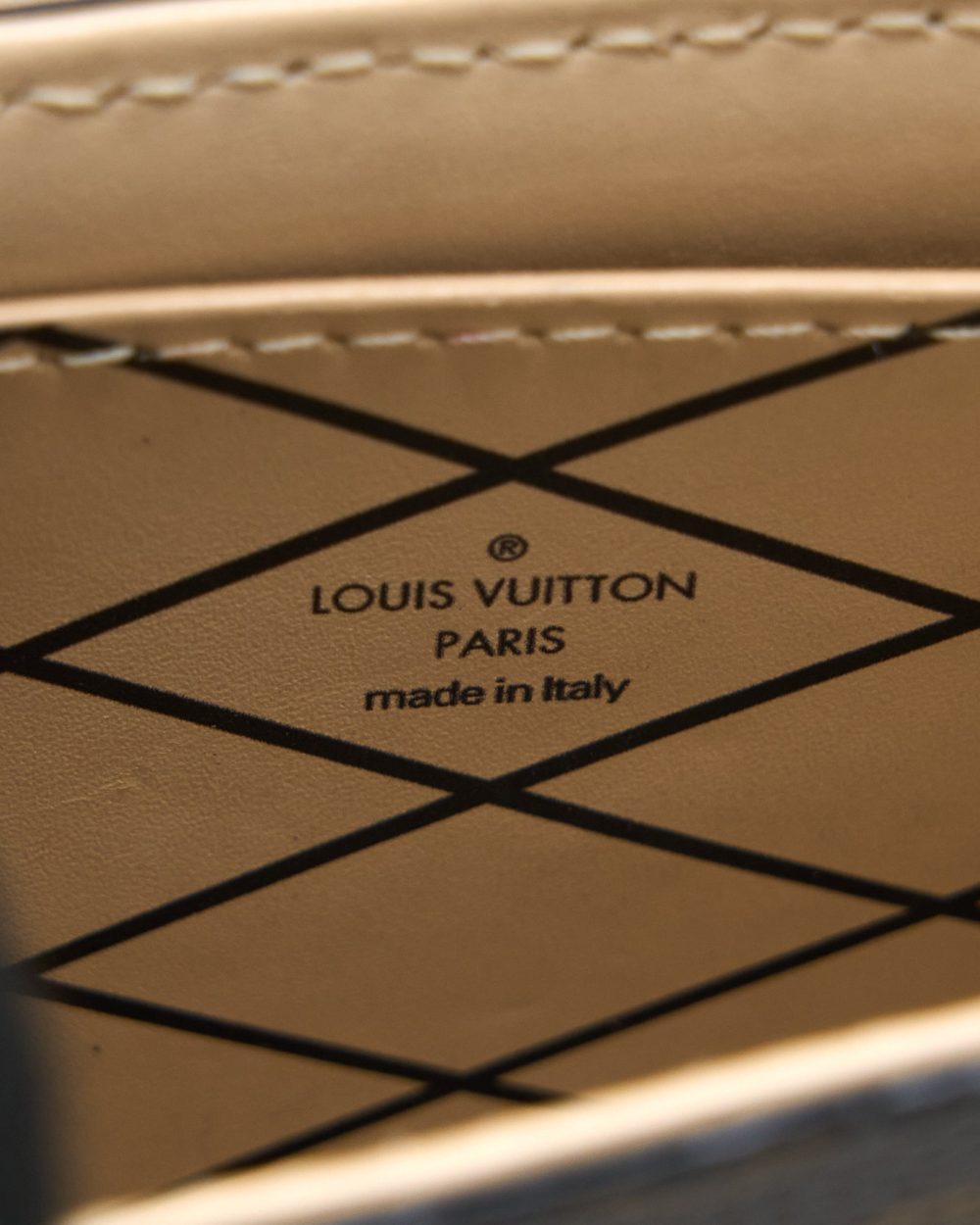 AAA Replica Louis Vuitton LV VERTICAL TRUNK POCHETTE WITH CHAIN MONOGRAM CANVAS GHW