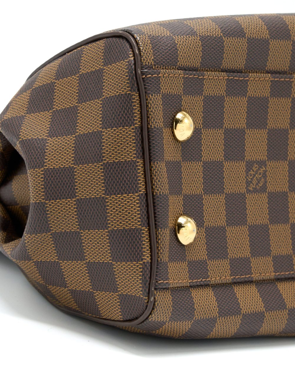 AAA Replica Louis Vuitton LV TREVI PM DAMIER EBENE GHW