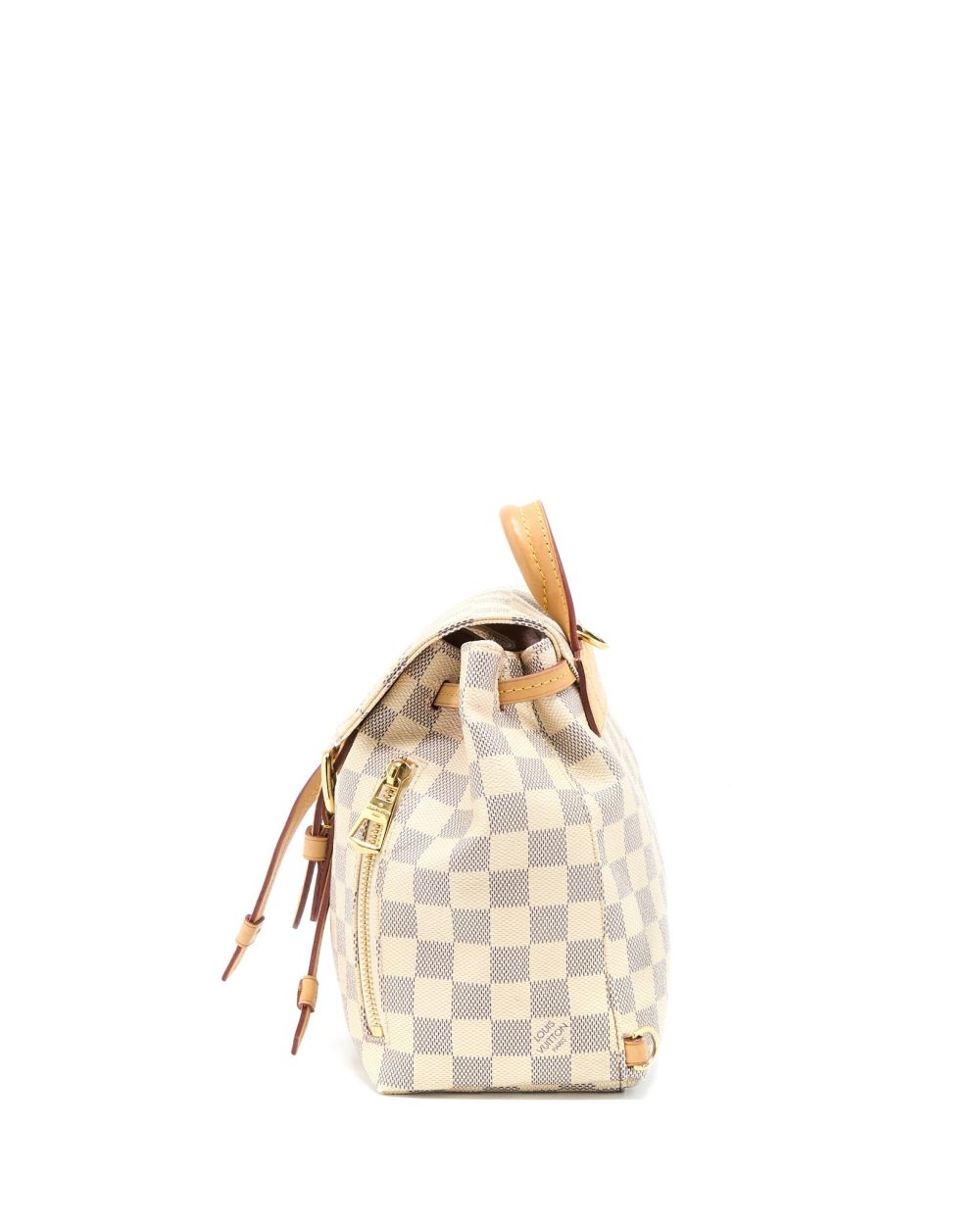 AAA Replica Louis Vuitton LV SPERONE BB BACKPACK DAMIER AZUR GHW