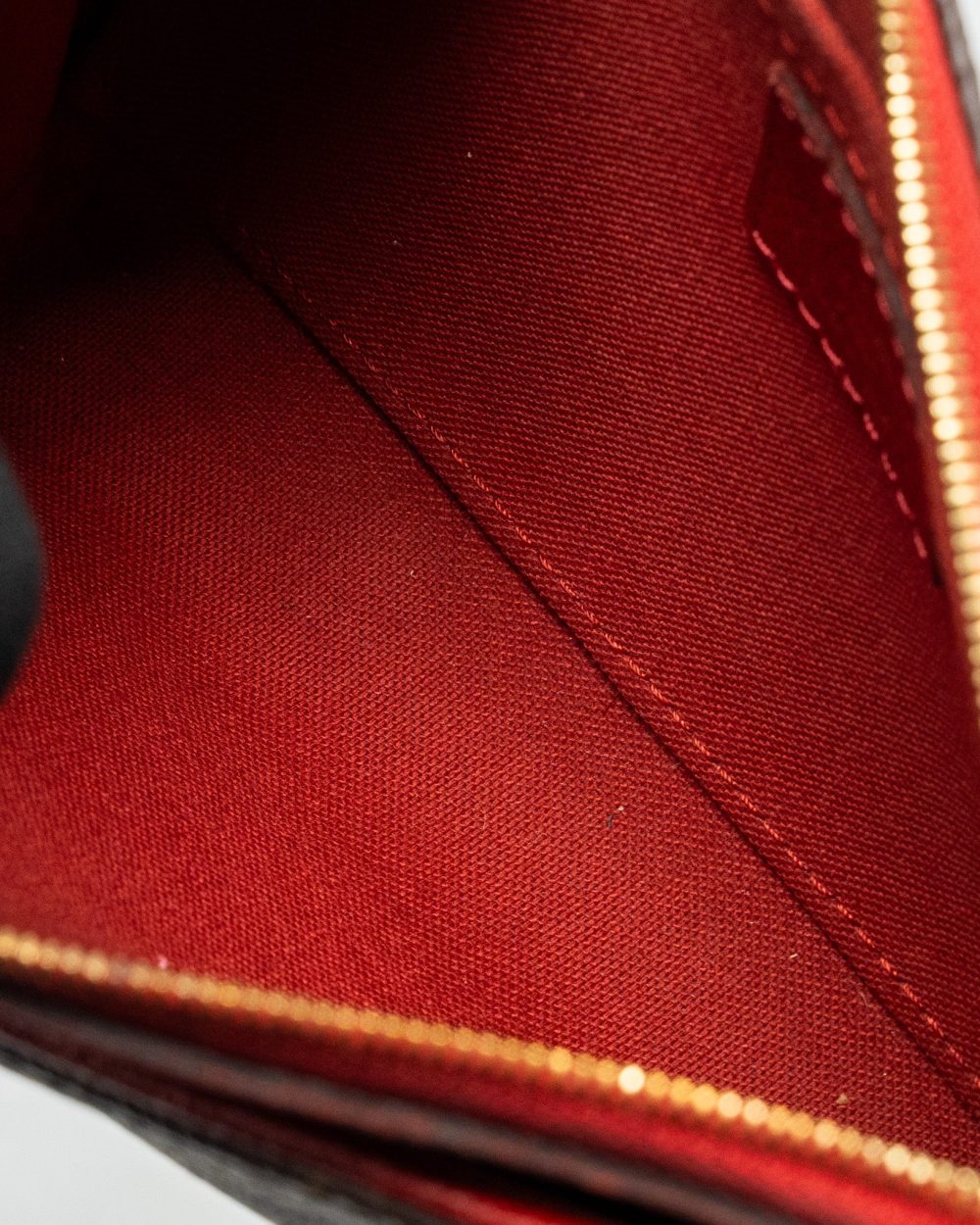 AAA Replica Louis Vuitton LV PALLAS CLUTCH MONOGRAM 2 WAY SHOULDER BAG MONOGRAM CANVAS/LEATHER CERISE GHW