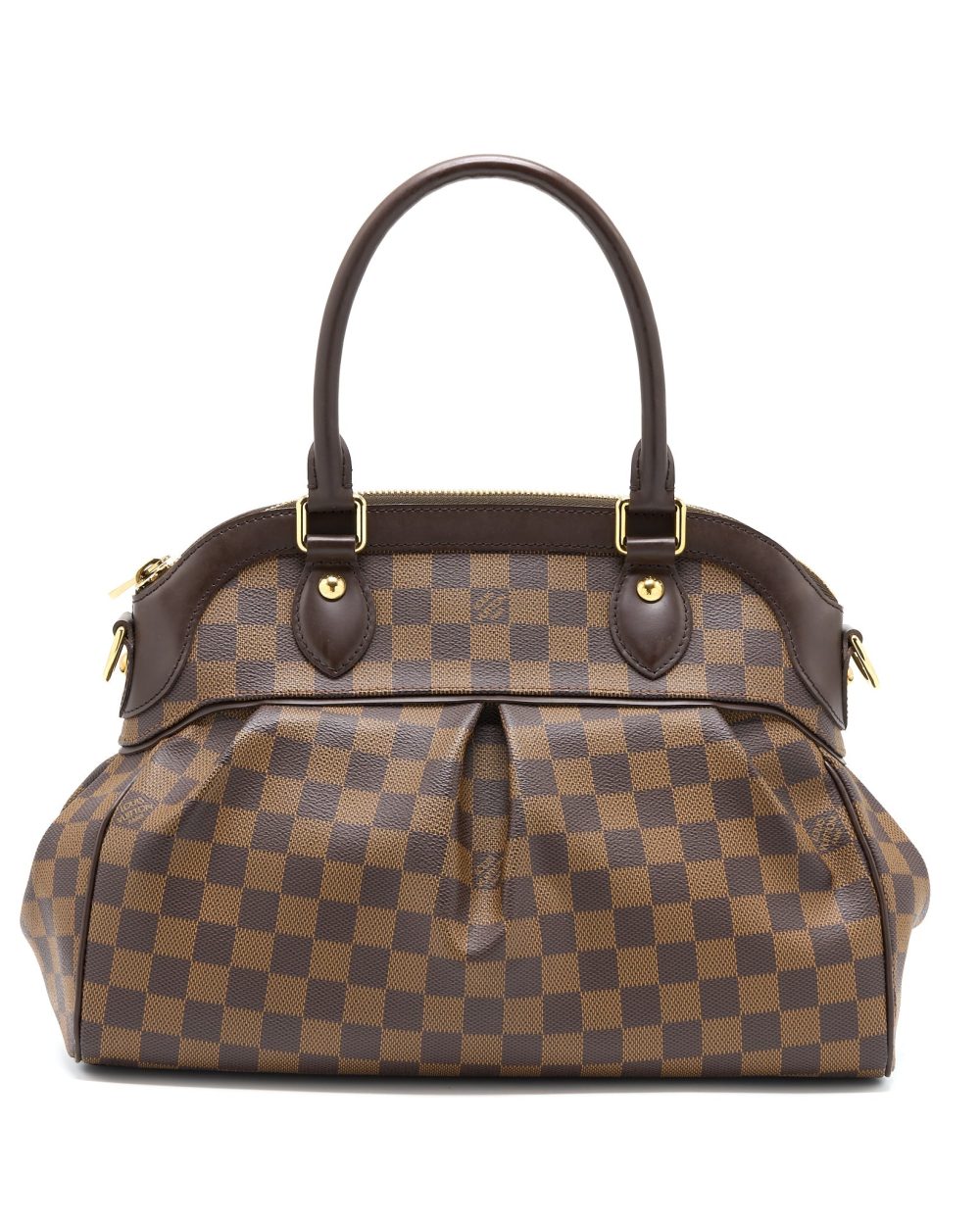 AAA Replica Louis Vuitton LV TREVI PM DAMIER EBENE GHW