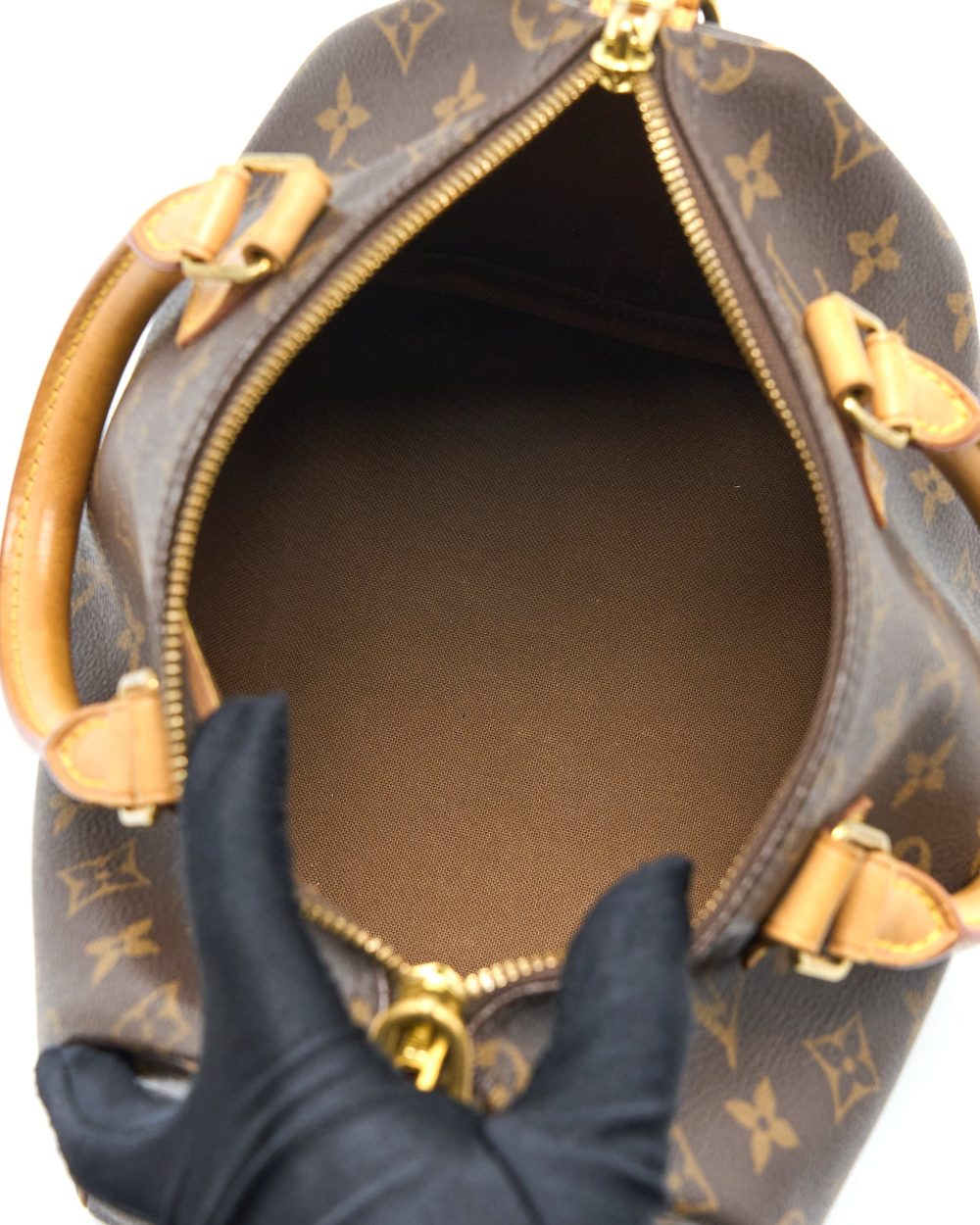 AAA Replica Louis Vuitton LV SPEEDY BANDOULIERE 25 MONOGRAM CANVAS GHW