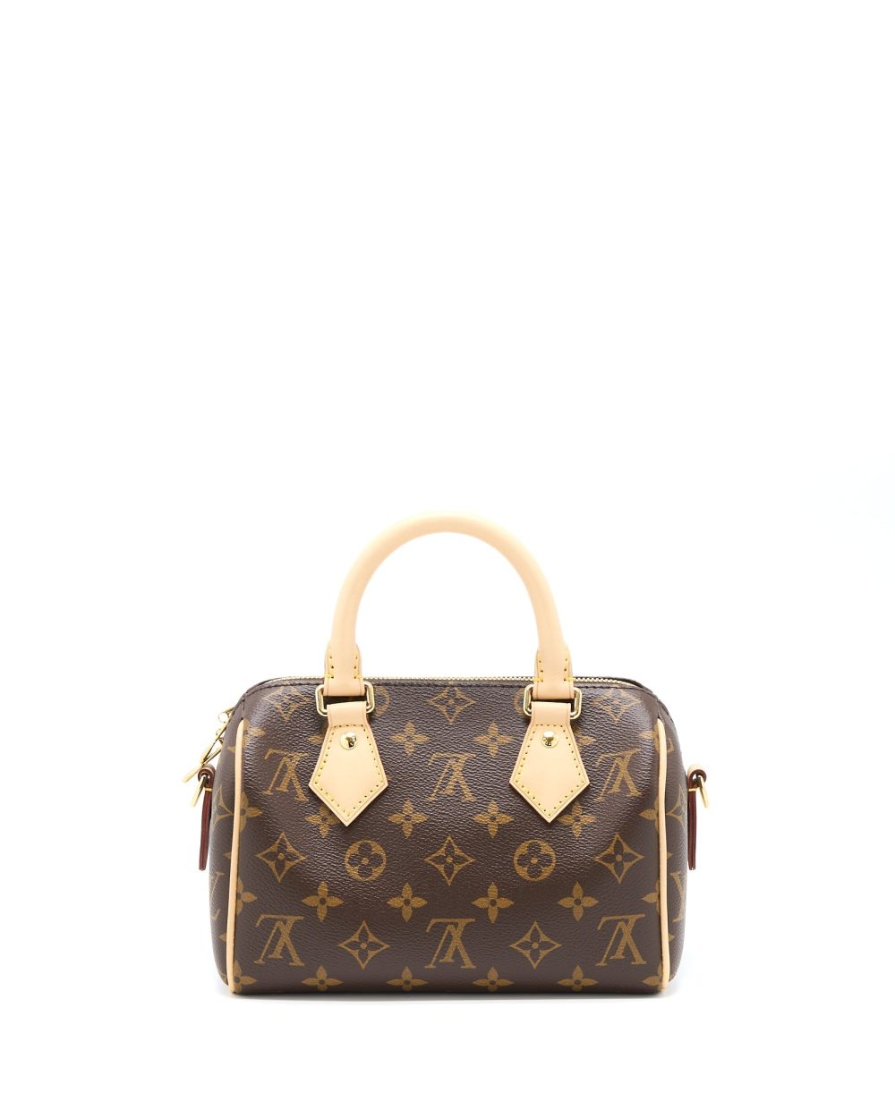 AAA Replica Louis Vuitton LV SPEEDY BANDOULIERE 20 MONOGRAM CANVAS FUCHSIA STRAP GHW