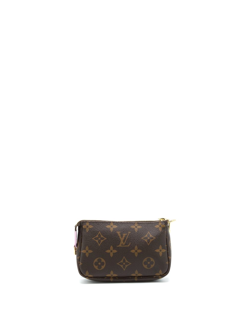AAA Replica Louis Vuitton LV MINI POCHETTE LIMITED EDITION MONOGRAM CANVAS / PINK GHW
