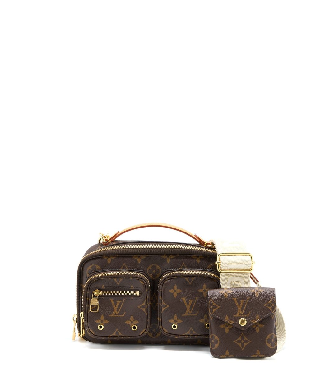 AAA Replica Louis Vuitton LV UTILITY CROSSBODY BAG MONOGRAM CANVAS GHW