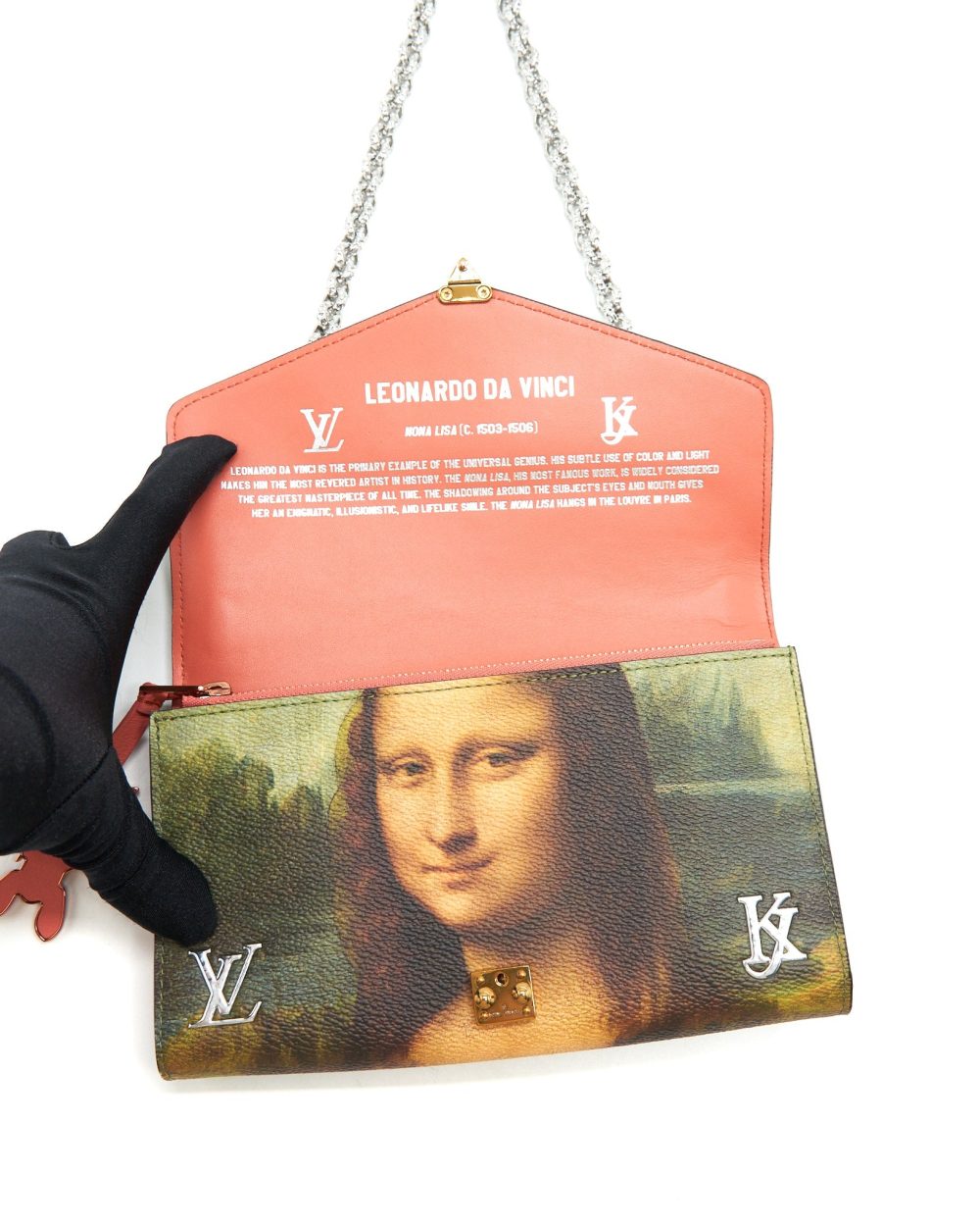 AAA Replica Louis Vuitton LV WALLET ON CHAIN JEFF KOONS DA VINCI LIMITED EDITION