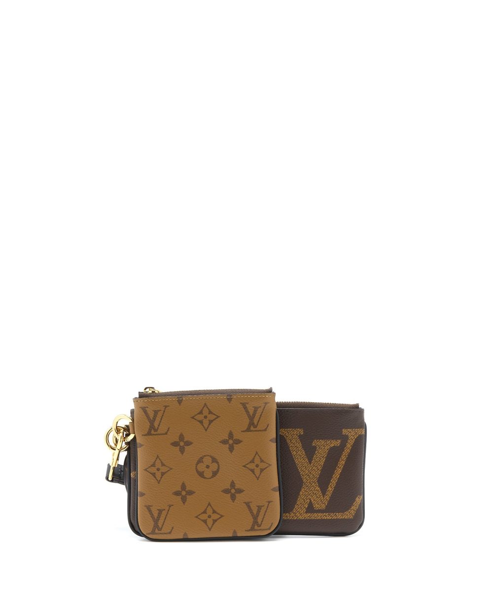 AAA Replica Louis Vuitton LV TRIO POUCH M68756 MONOGRAM REVERSE GHW M68756