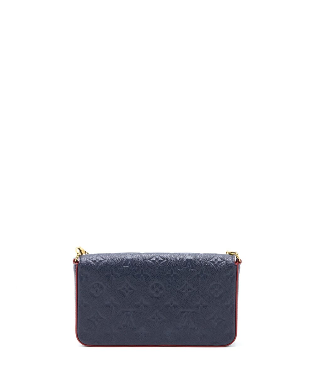 AAA Replica Louis Vuitton LV FELICIE POCHETTE MONOGRAM EMPREINTE NAVY GHW