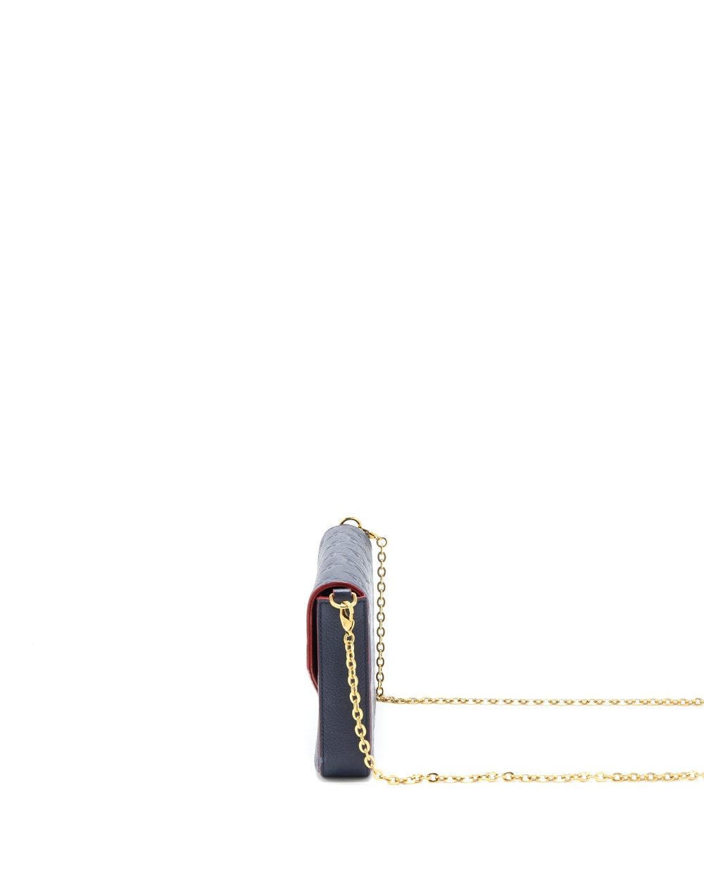 AAA Replica Louis Vuitton LV FELICIE POCHETTE MONOGRAM EMPREINTE NAVY GHW