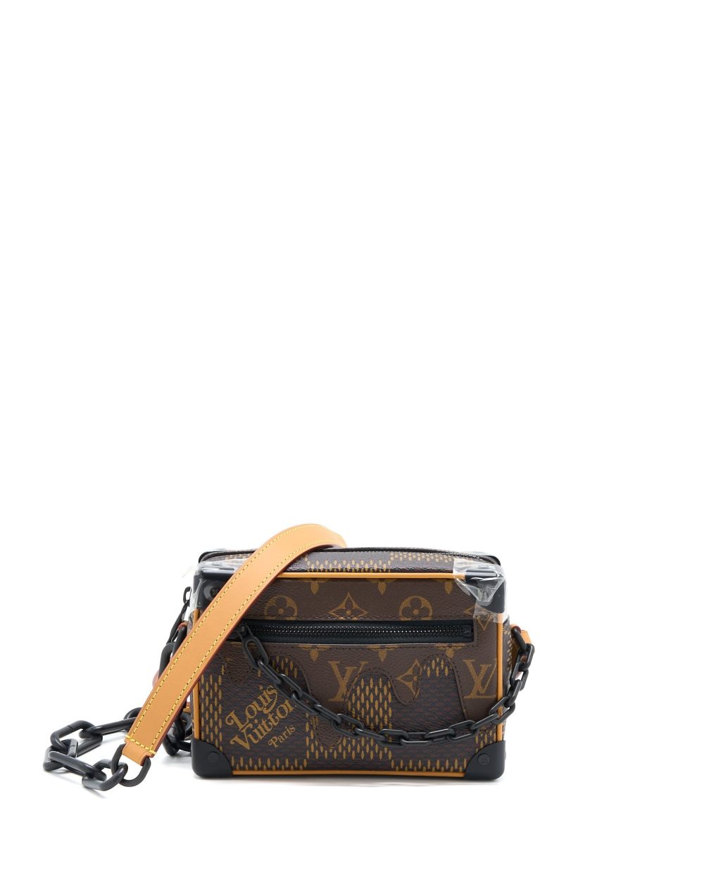 AAA Replica Louis Vuitton LV MINI SOFT TRUNK LIMITED EDITION SUTURES TOILES BLACK HARDWARE