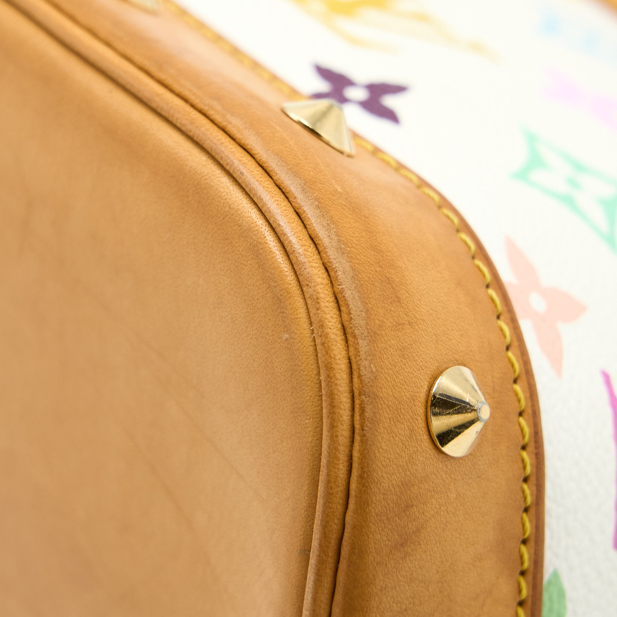 AAA Replica Louis Vuitton LV ALMA BAG MONOGRAM CANVAS WHITE/MULTICOLOURED GHW