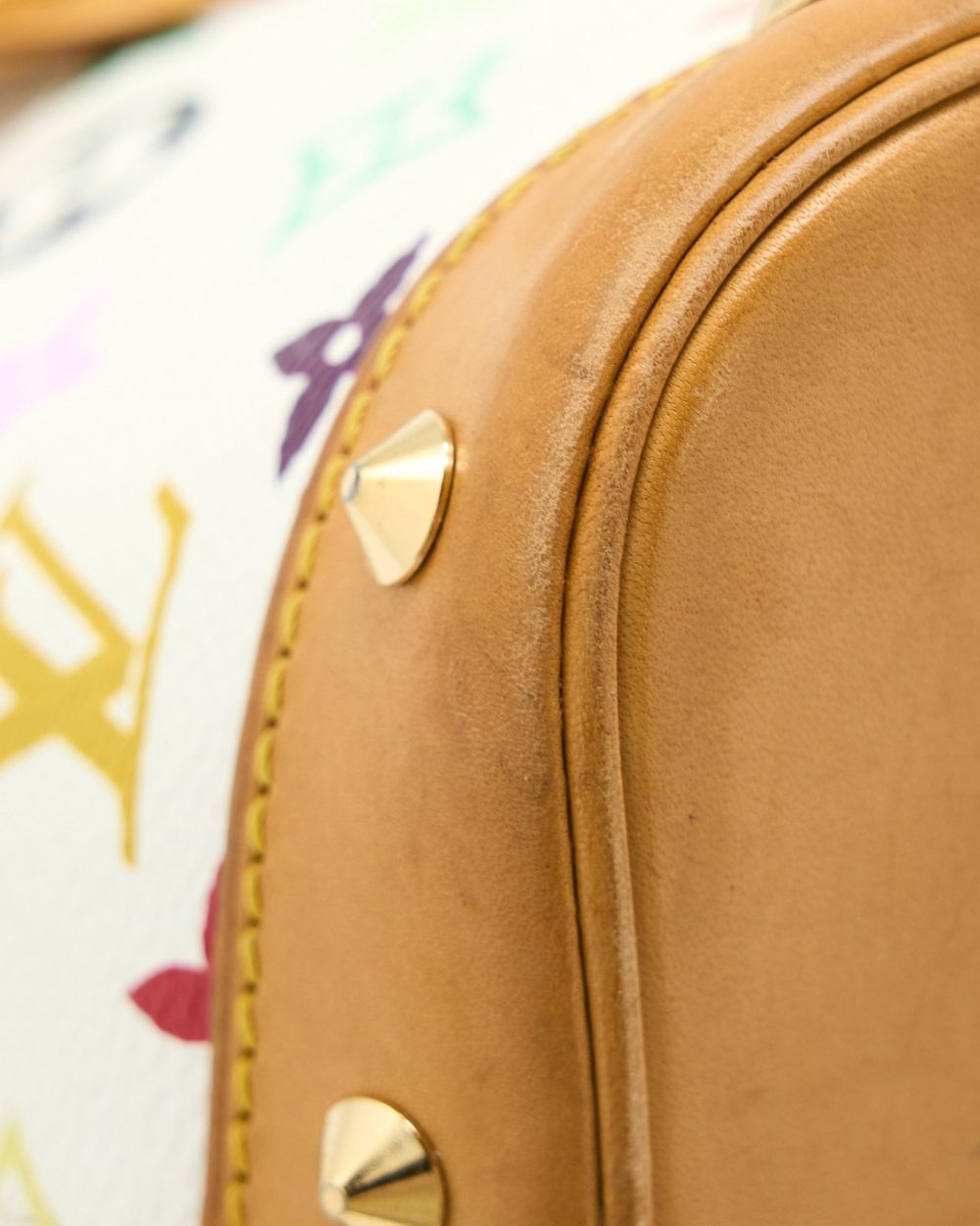 AAA Replica Louis Vuitton LV ALMA BAG MONOGRAM CANVAS WHITE/MULTICOLOURED GHW