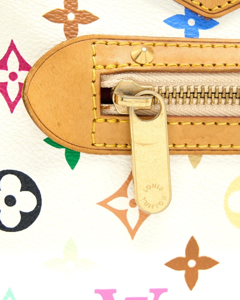 AAA Replica Louis Vuitton LV ALMA BAG MONOGRAM CANVAS WHITE/MULTICOLOURED GHW