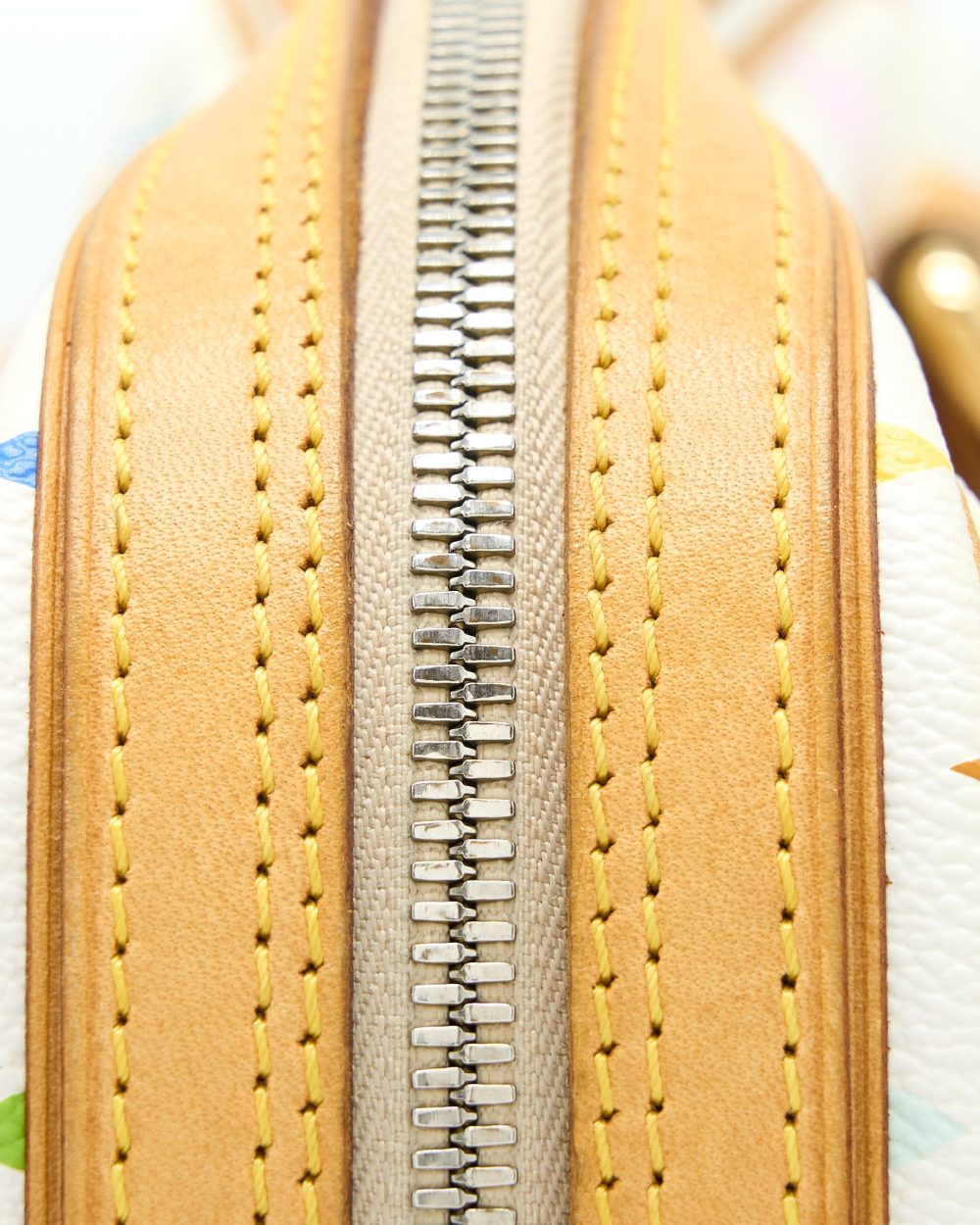 AAA Replica Louis Vuitton LV VINTAGE BOWLING BAG MONOGRAM CANVAS WHITE/MULTICOLOUR GHW