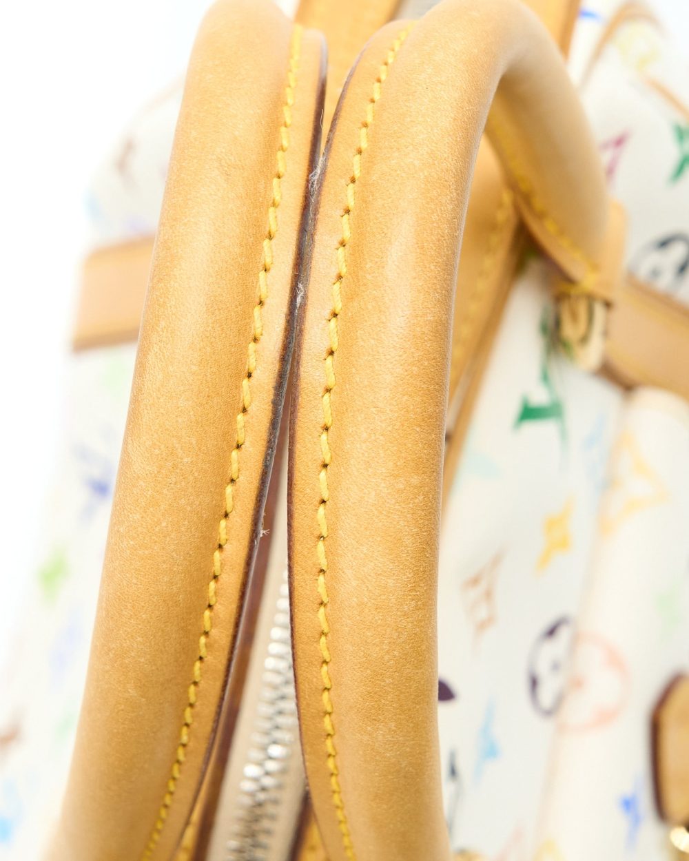 AAA Replica Louis Vuitton LV VINTAGE BOWLING BAG MONOGRAM CANVAS WHITE/MULTICOLOUR GHW