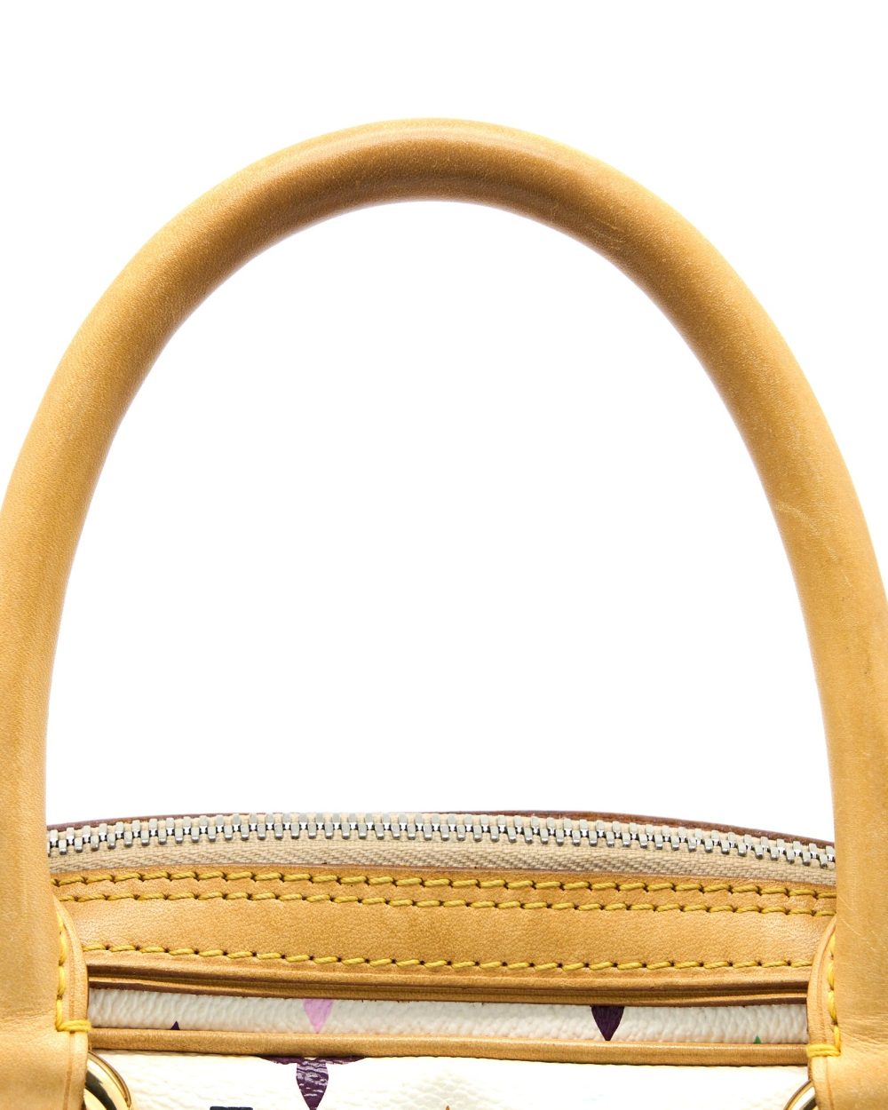 AAA Replica Louis Vuitton LV VINTAGE BOWLING BAG MONOGRAM CANVAS WHITE/MULTICOLOUR GHW