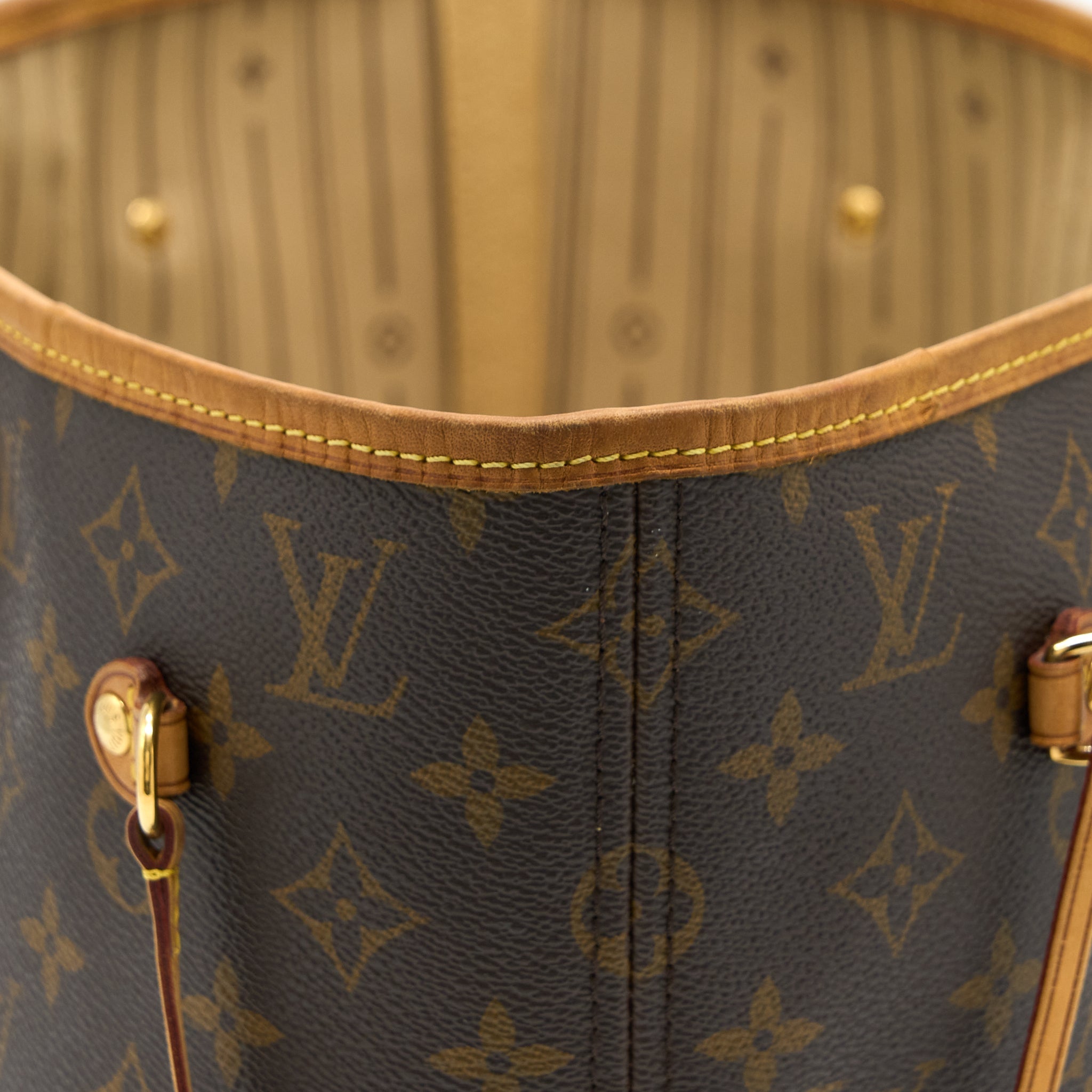AAA Replica Louis Vuitton LV NEVERFULL MM MONOGRAM CANVAS GHW
