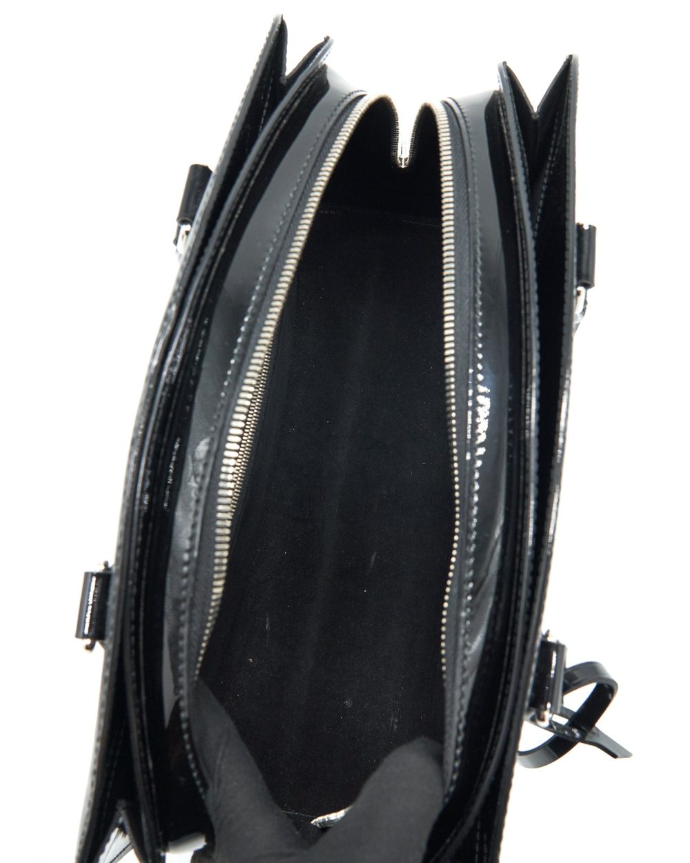 AAA Replica Louis Vuitton LV BOWLING BAG EPI PATENT BLACK