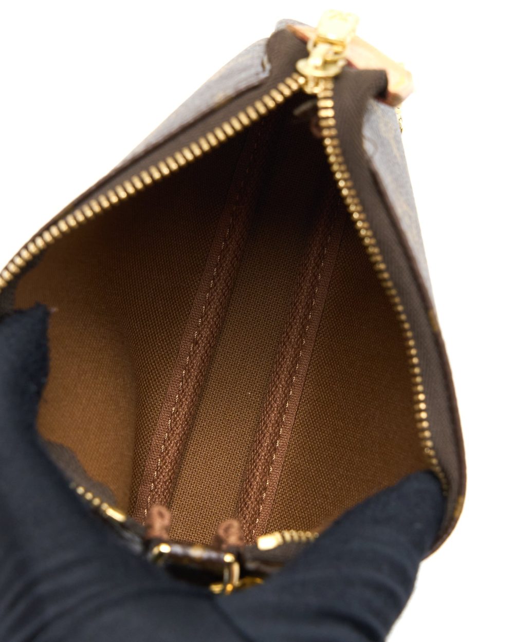 AAA Replica Louis Vuitton LV MINI POCHETTE ACCESSORIES MONOGRAM CANVAS GHW