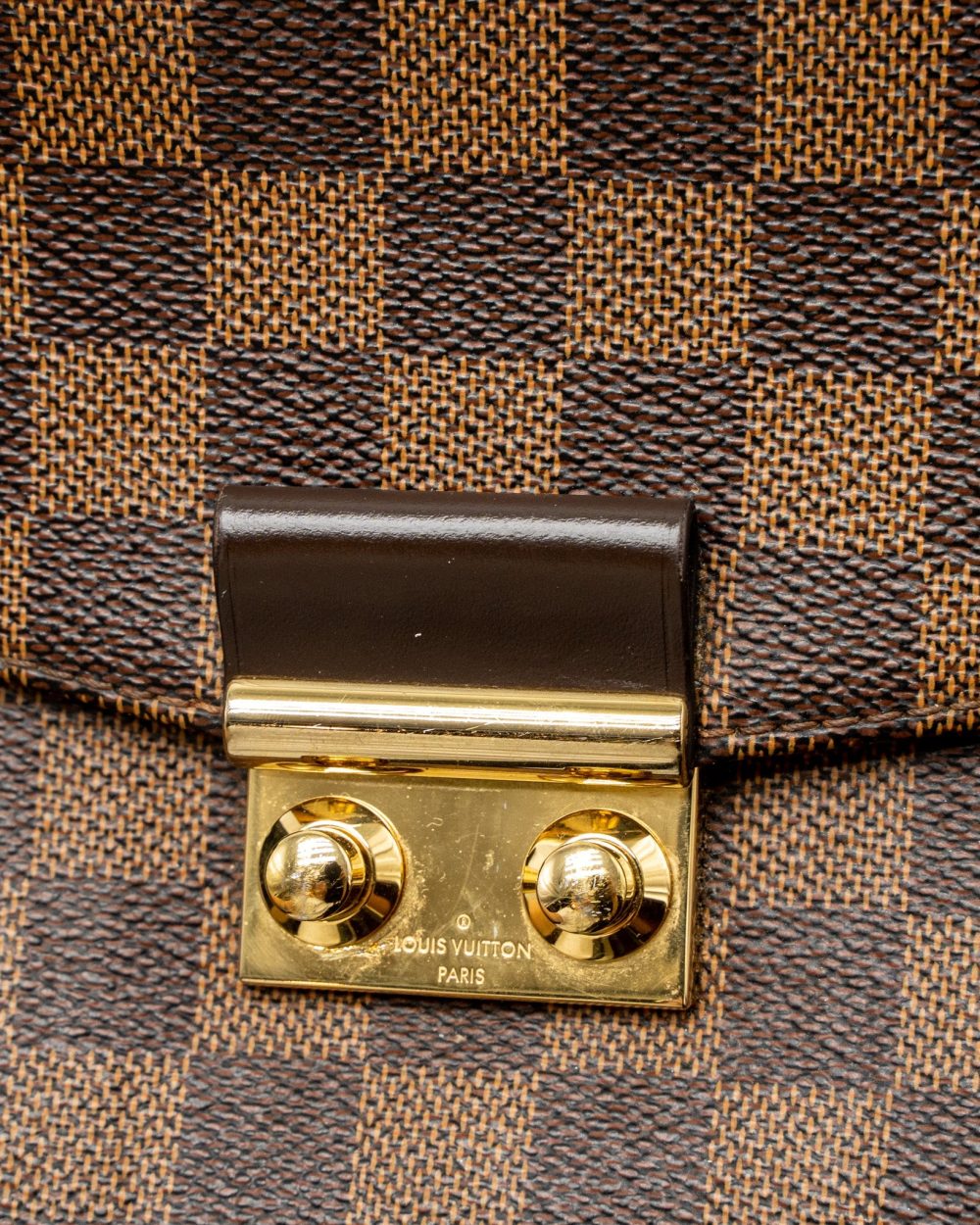 AAA Replica Louis Vuitton LV CROISETTE DAMIER EBENE CANVAS GHW