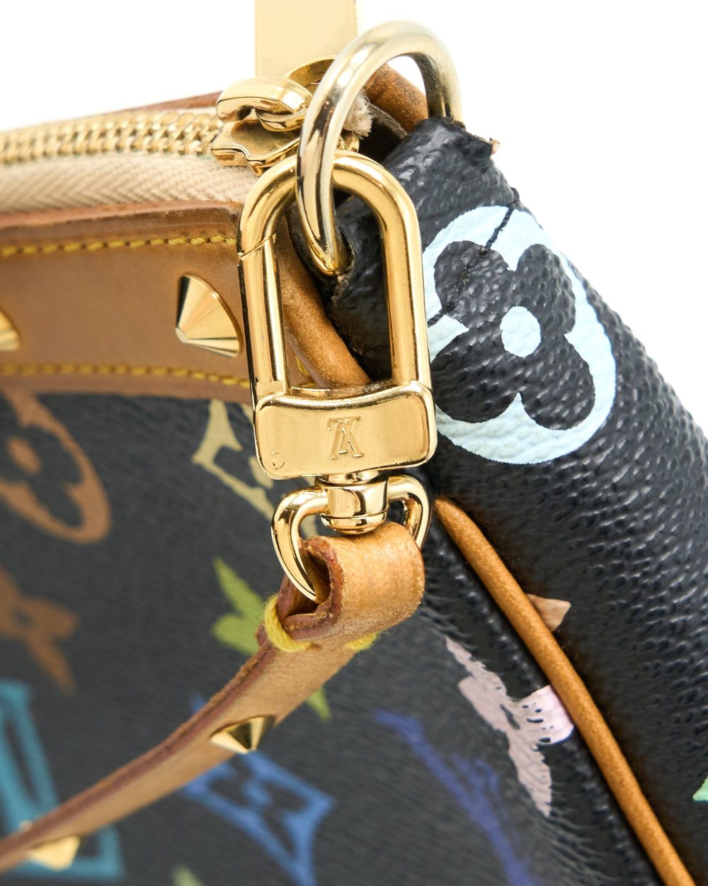 AAA Replica Louis Vuitton LV VINTAGE POCHETTE ACCESSORIES MONOGRAM CANVAS BLACK/MULTICOLOUR GHW