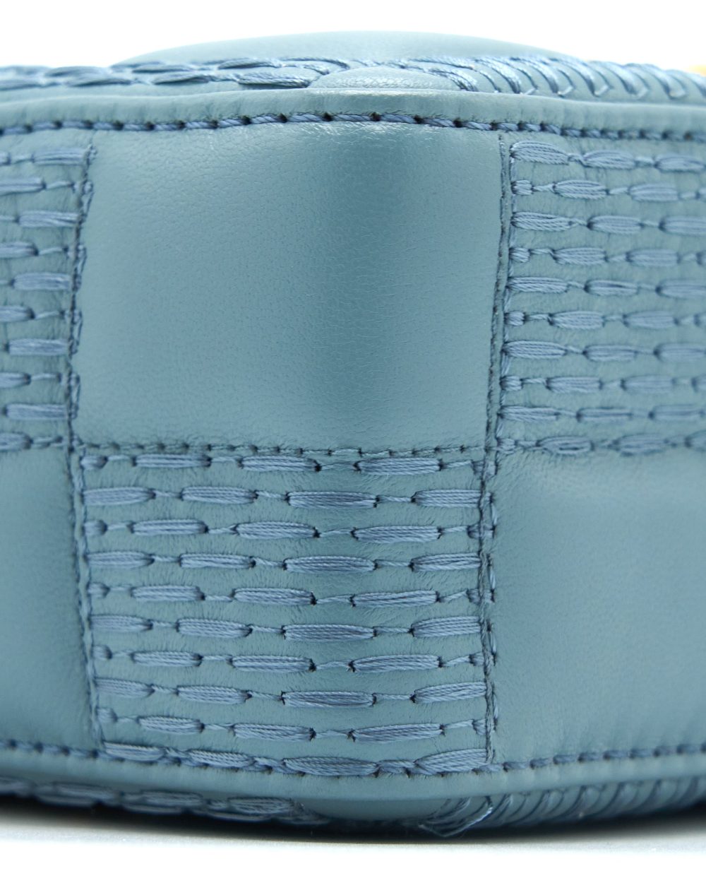 AAA Replica Louis Vuitton LV TROCA PM DAMIER QUILT LAMBSKIN LIGHT BLUE GHW (NEW VERSION)