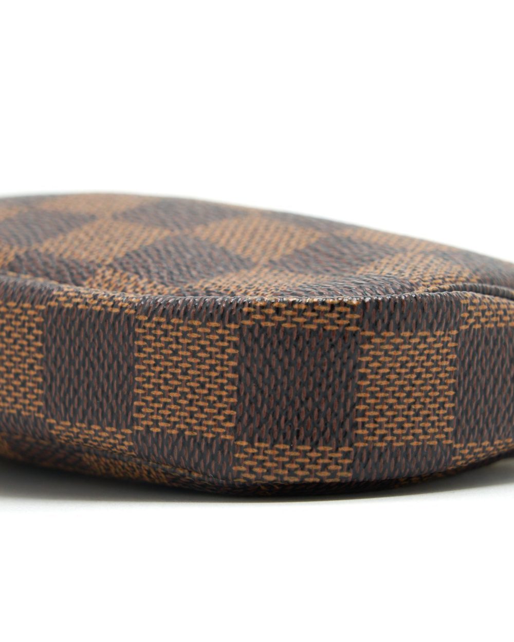 AAA Replica Louis Vuitton LV MINI POCHETTE ACCESSORIES DAMIER EBENE CANVAS GHW