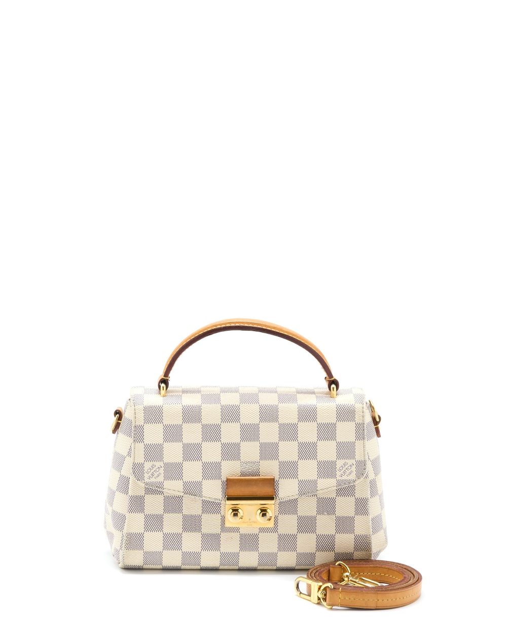 AAA Replica Louis Vuitton LV CROISETTE BAG DAMIER AZUR CANVAS GHW