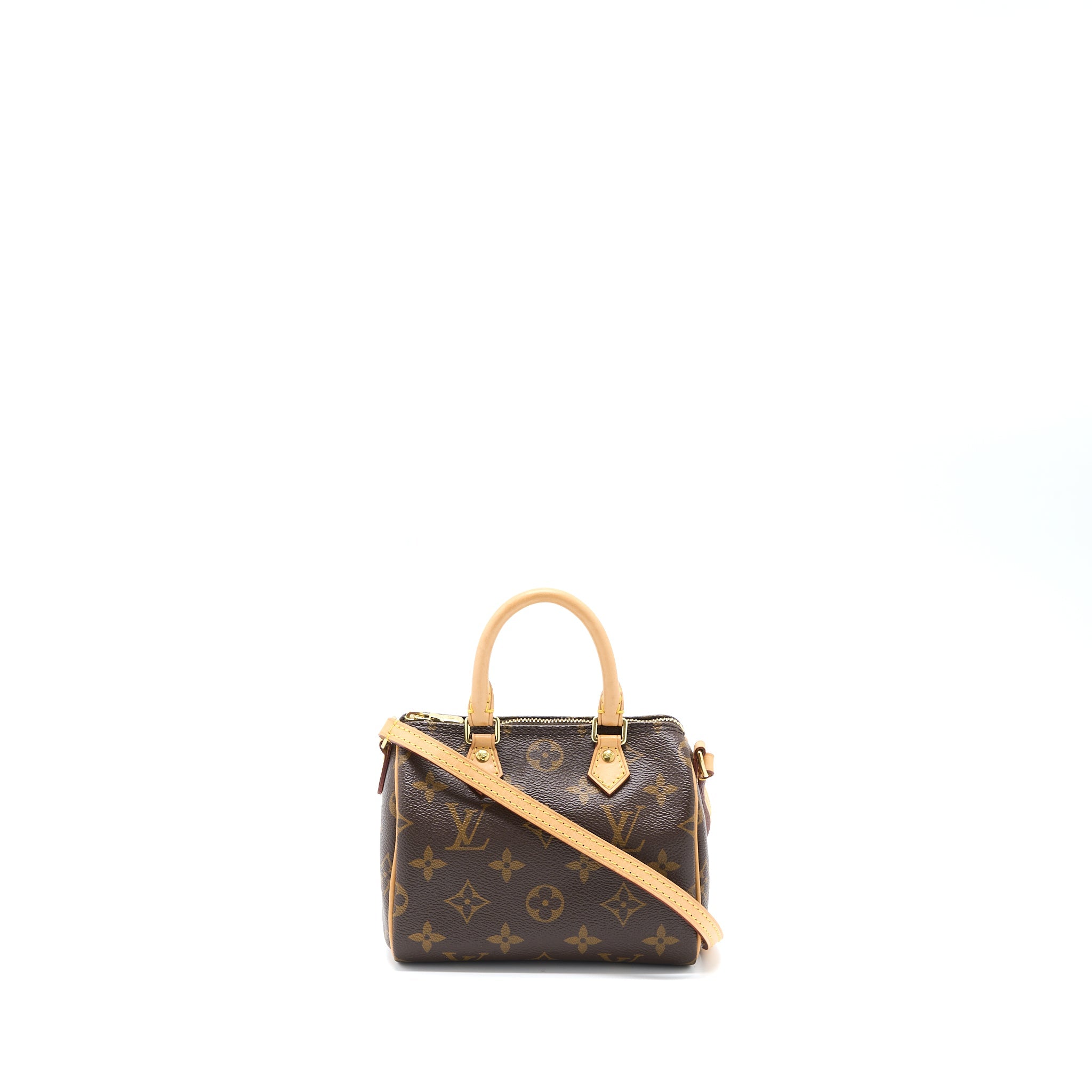 AAA Replica Louis Vuitton LV NANO SPEEDY MONOGRAM CANVAS GHW (OLD VERSION)