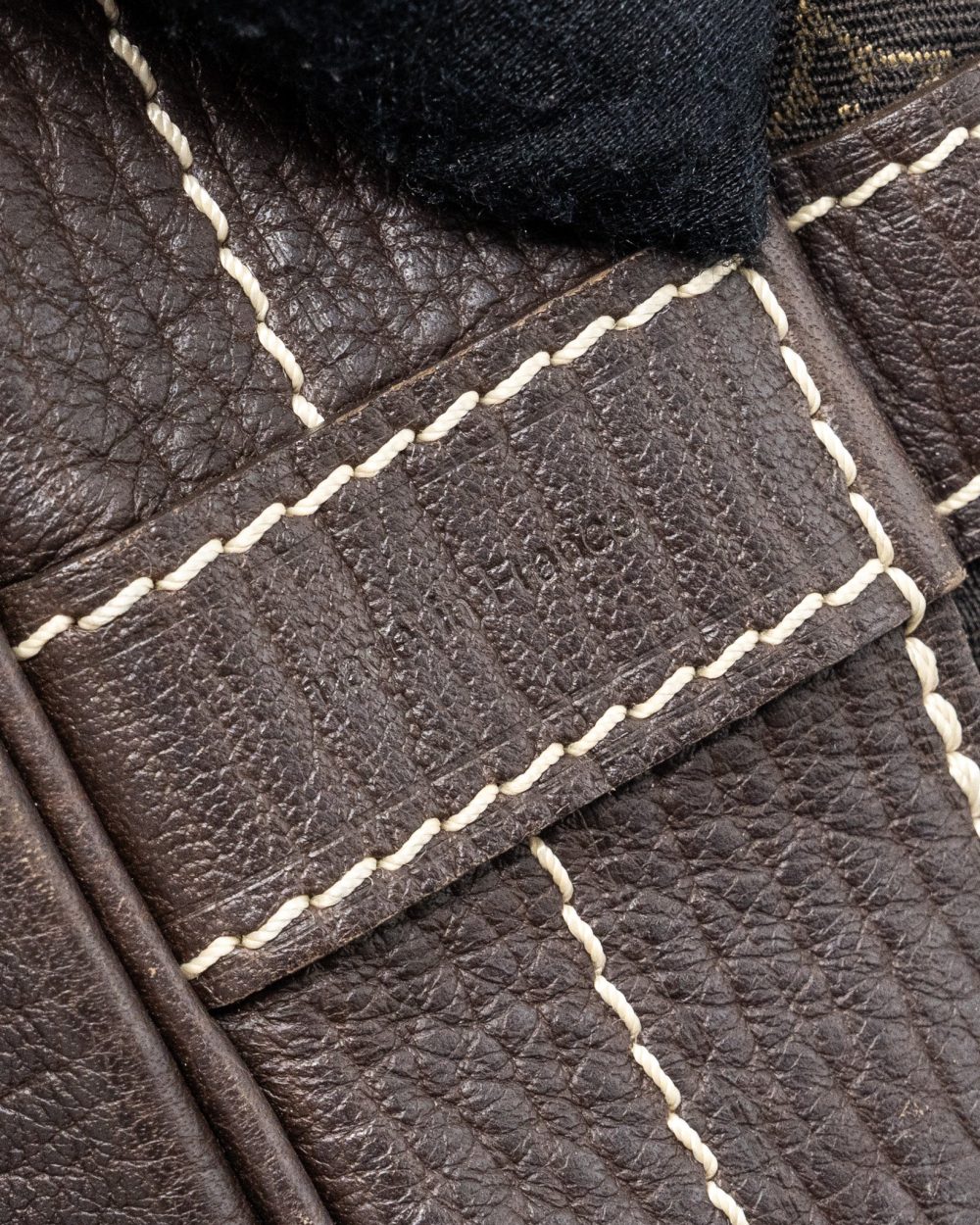 AAA Replica Louis Vuitton LV LIN NOE BAG FABRIC / LEATHER EBENE GHW