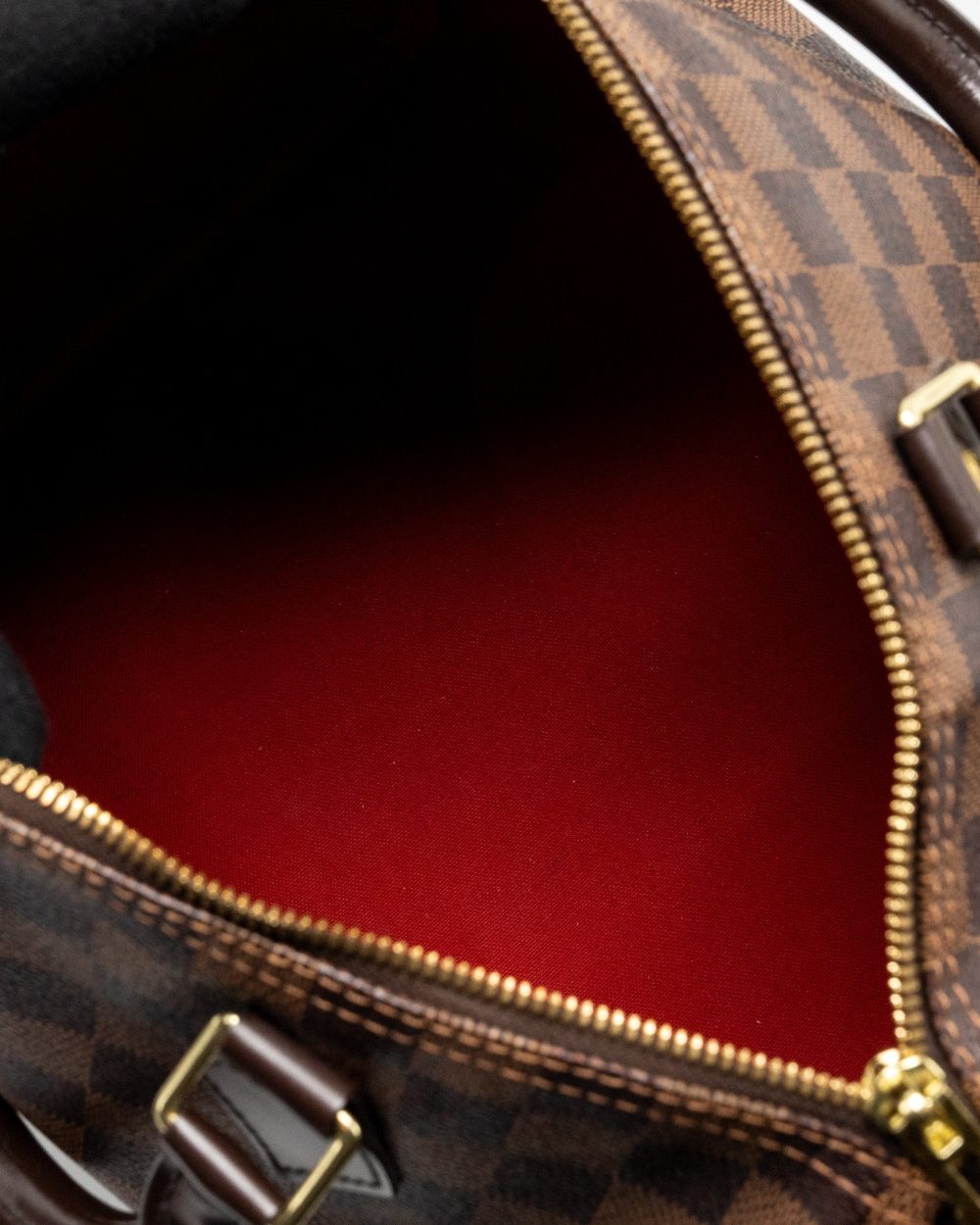 AAA Replica Louis Vuitton LV SPEEDY BANDOULIERE 30 DAMIER EBENE GHW