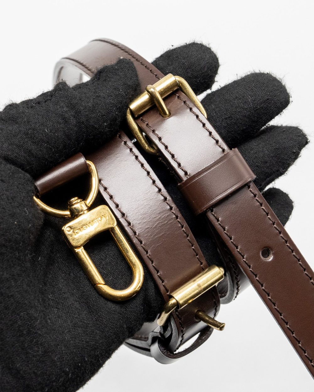 AAA Replica Louis Vuitton LV SPEEDY BANDOULIERE 30 DAMIER EBENE GHW