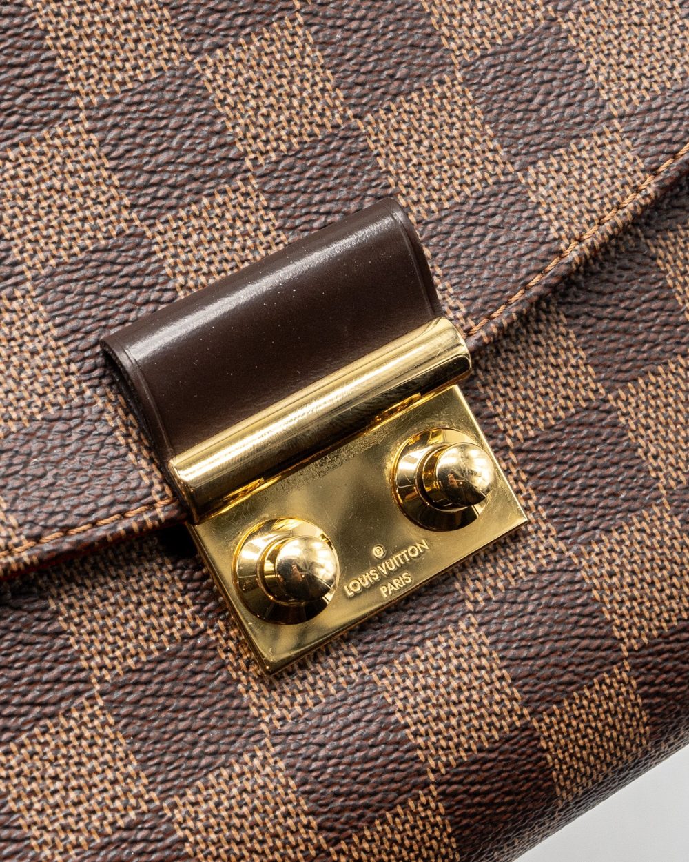 AAA Replica Louis Vuitton LV CROISETTE DAMIER EBENE CANVAS GHW