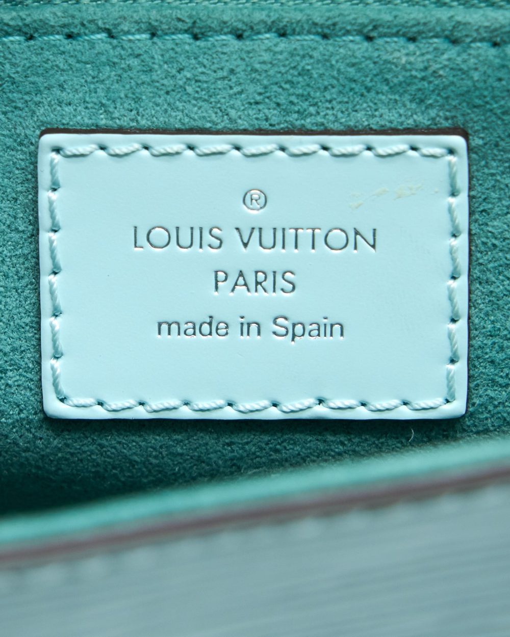 AAA Replica Louis Vuitton LV POCHETTE GRENELLE EPI LIGHT BLUE SHW