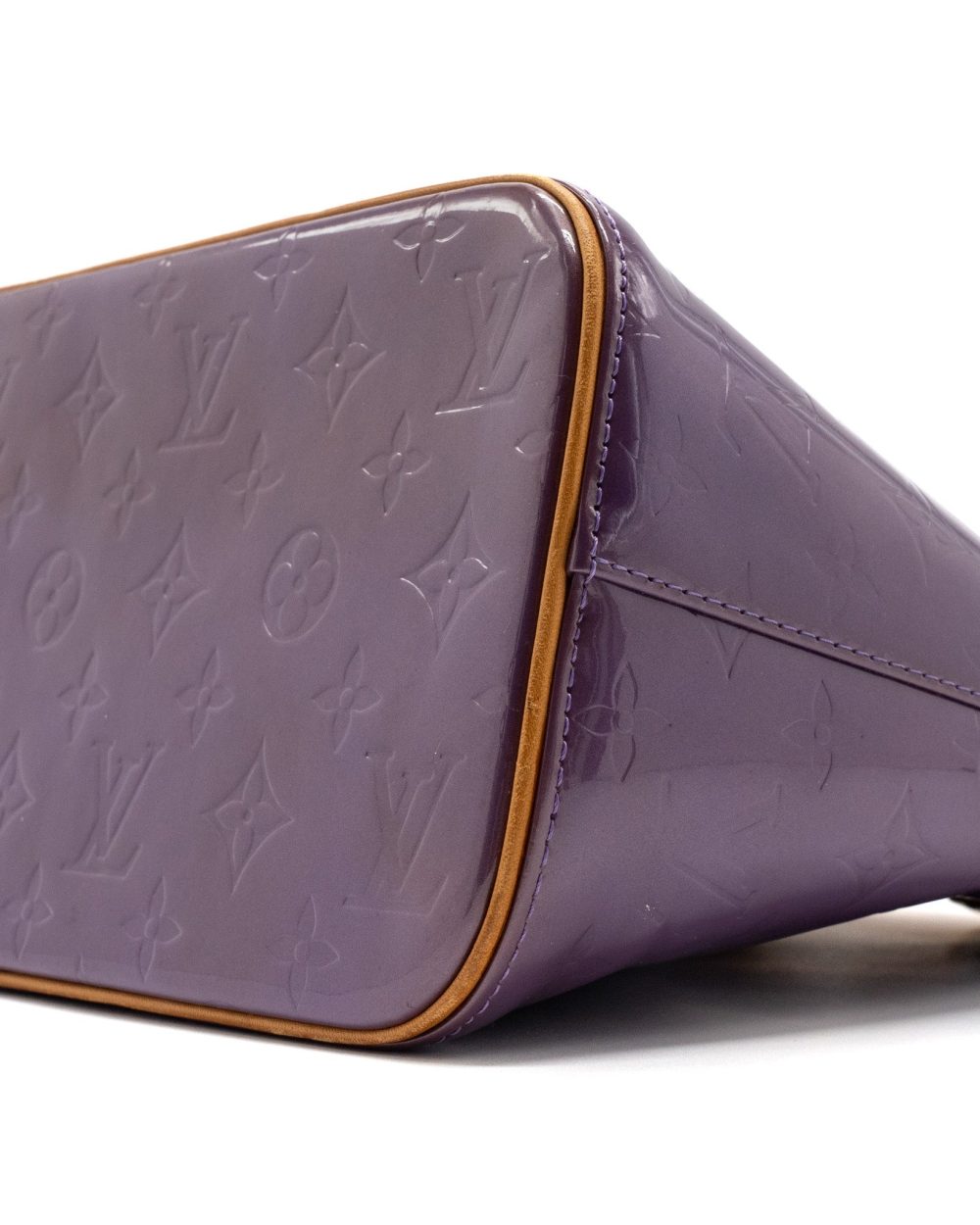 AAA Replica Louis Vuitton LV VINTAGE HOUSTON BAG PATENT PURPLE GHW
