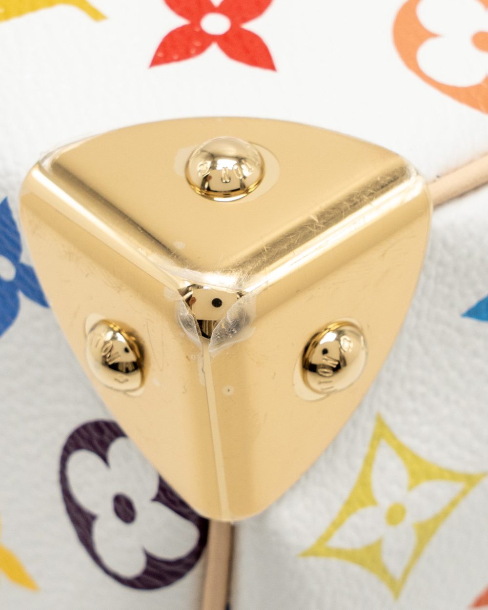 AAA Replica Louis Vuitton LV X TAKASHI MURAKAMI SPEEDY BANDOULIÈRE 25 MONOGRAM CANVAS WHITE/ MULTICOLOUR GHW