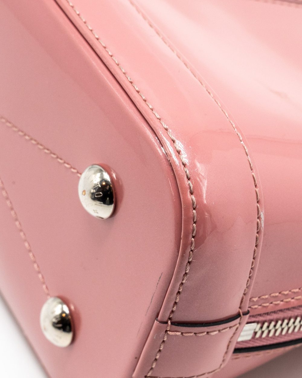 AAA Replica Louis Vuitton LV ALMA BB VERNIS PATENT ROSE BLUSH SHW