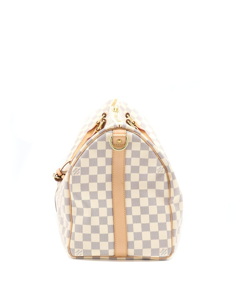 AAA Replica Louis Vuitton LV KEEPALL BANDOULIERE 55 DAMIER AZUR CANVAS GHW