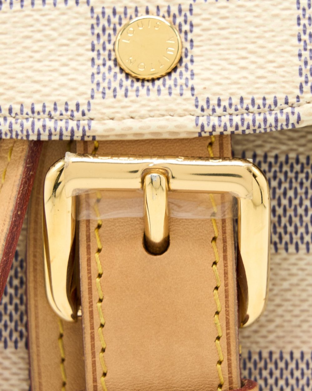 AAA Replica Louis Vuitton LV SPERONE BB BACKPACK DAMIER AZUR GHW