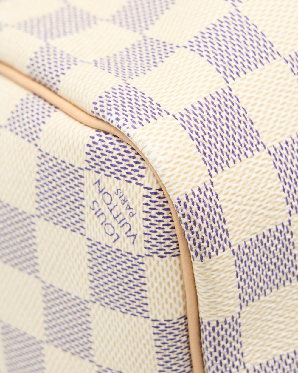 AAA Replica Louis Vuitton LV KEEPALL BANDOULIERE 55 DAMIER AZUR CANVAS GHW