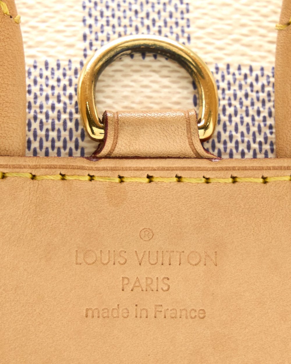 AAA Replica Louis Vuitton LV SPERONE BB BACKPACK DAMIER AZUR GHW