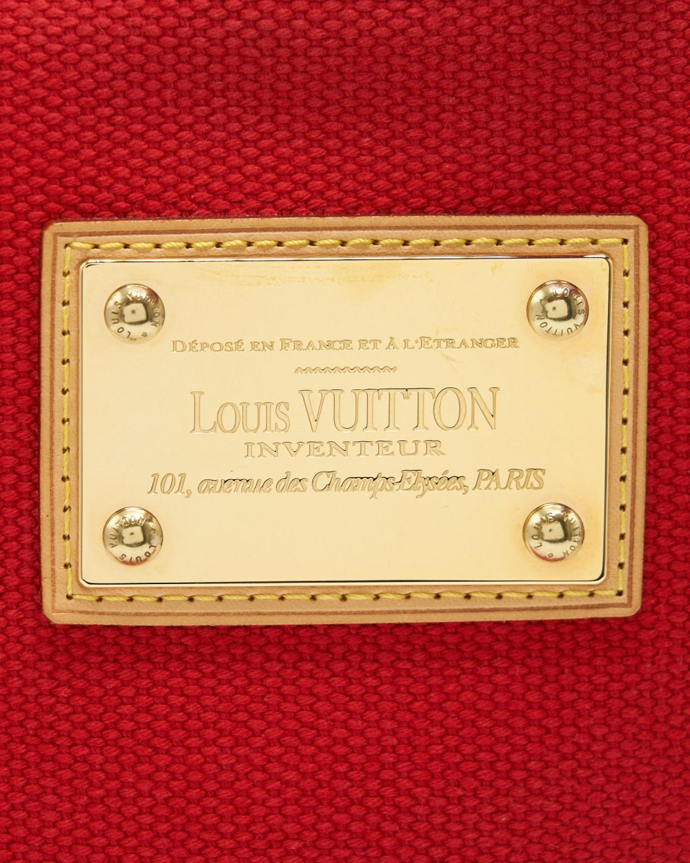 AAA Replica Louis Vuitton LV CANVAS TOTE BAG IN RED